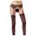 NO:XQSE - Schwarzes Spitzen-Straps-Set