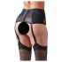 Cottelli Plus Size - Spitzenstrumpfhalter mit Schnürung (Schwarz) - 4XL