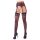 NO:XQSE - Gestreifte Strumpfhose mit Strumpfhalter (Schwarz)