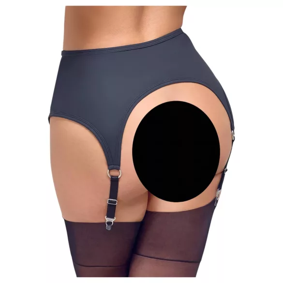 Cottelli - Mattschwarzer Strumpfhalter - M
