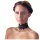 Cottelli - Breites, geschnürtes Spitzenhalsband (schwarz)