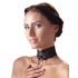 Cottelli - Breites Schnürhalsband aus Spitze (Schwarz)