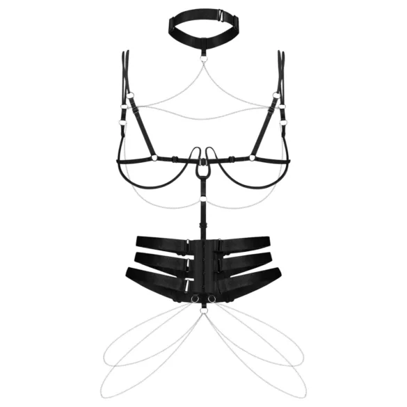 Obsessive - Ketten-Harness (schwarz)