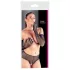 Cottelli Collection - Lange Netz-Handschuhe mit Muster - Schwarz (S-L)