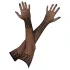 Cottelli Collection - Lange Netz-Handschuhe mit Muster - Schwarz (S-L)