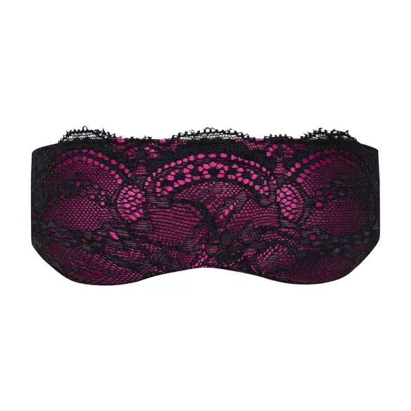 Obsessive Roseberry - Spitzen-Augenmaske (lila-schwarz)