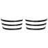 Cottelli - Lederoptik-Strumpfband Oberschenkelriemen (schwarz)