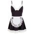 Cottelli - Zimmermädchen Outfit & Schürze (Schwarz-Weiß) - L