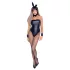 Cottelli Bunny - glänzendes, sexy Hasenkostüm (5-teilig) - L