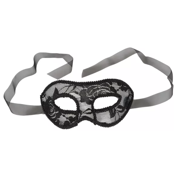 Cottelli - Vorgeformte, schwarze Spitzenmaske
