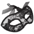 Cottelli - Vorgeformte, schwarze Spitzenmaske