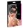 Cottelli - Asymmetrische bestickte Maske (Schwarz)