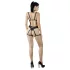 Cottelli - Zier-Bodyharness Dessous-Trio (schwarz, S-L)