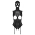 Bad Kitty - Offener Body & Sauggesicht (Schwarz) - L