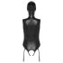 Bad Kitty - Offener Body & Maske (Schwarz) - XL