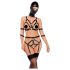 Bad Kitty - Körpergeschirr-Set & Maske (schwarz) - S