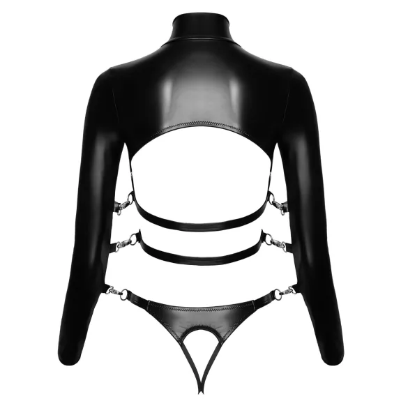 Bad Kitty - Offener Brust Bondage-Set (schwarz)