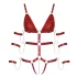 Bad Kitty - Genietter Bondage-Body (rot) - L