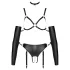 Bad Kitty - Bondage Körpergeschirr Set (schwarz) - L