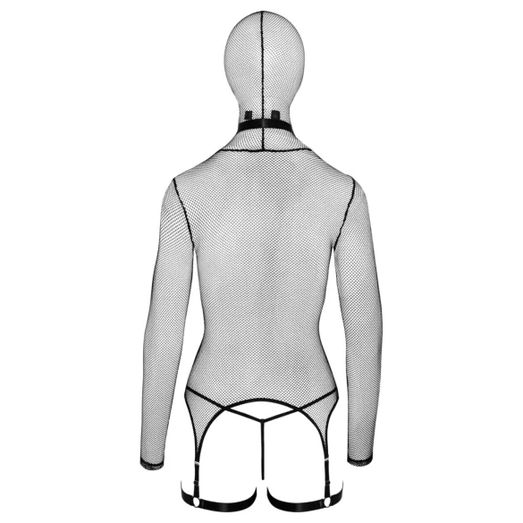 Bad Kitty - BDSM durchsichtiges Netz-Set mit Peitsche (schwarz)