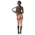 Bad Kitty - BDSM durchsichtiges Netz-Set mit Peitsche (schwarz) - M