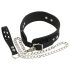 Bad Kitty - Silikonhalsband und Leine (schwarz)