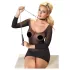 Bad Kitty - Herz Halsband & Metall-Leine (Schwarz)