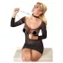 Bad Kitty - Herz Halsband & Metall-Leine (Schwarz)