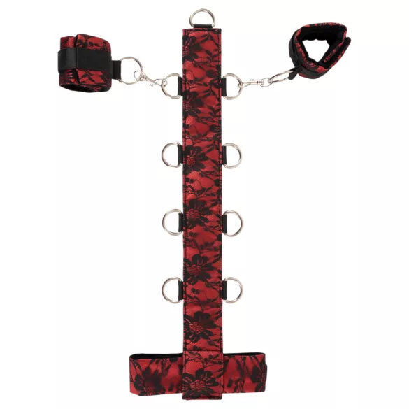 Bad Kitty - Asien Halsfessel-Set (rot-schwarz)