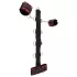 Bad Kitty - Asien Halsfessel-Set (rot-schwarz)