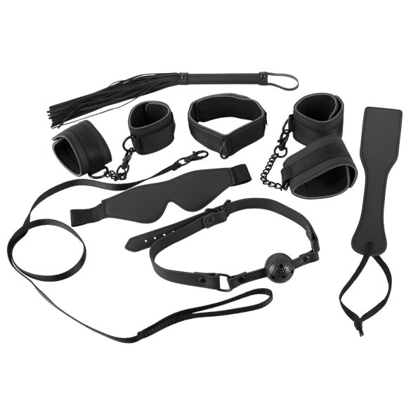 Bad Kitty - 8-teiliges Klett-Bondage-Set - Schwarz