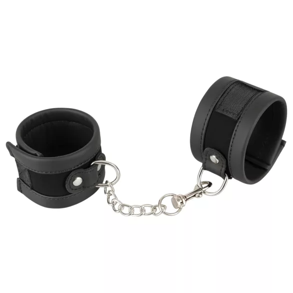 Vegan Fetish - Handfesseln kurze Kette (schwarz)