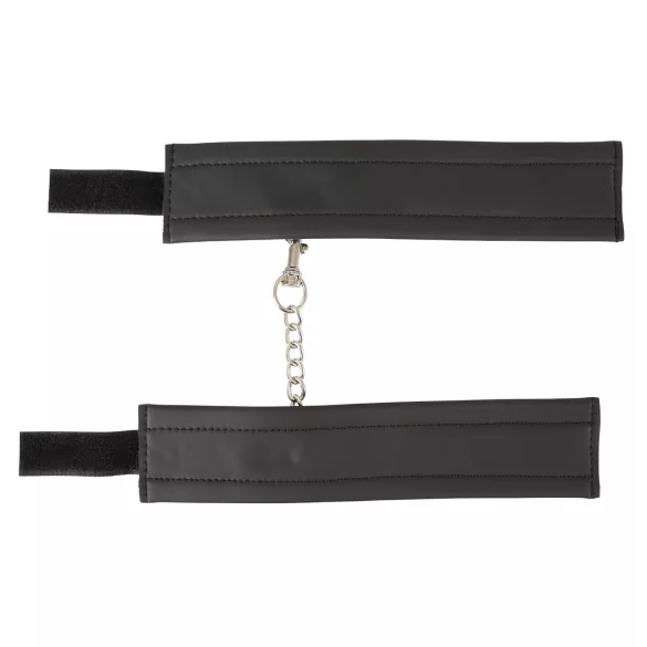 Vegan Fetish - Handfesseln kurze Kette (schwarz)