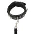 Vegan Fetish - Nietenhalsband & Leine (schwarz)