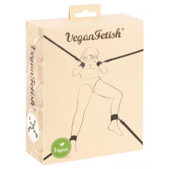 Vegan Fetish - Bettfessel-Set (schwarz)