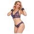 Bad Kitty - Ketten mit Kette (schwarz-rosegold)