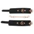 Bad Kitty - Ketten mit Kette (schwarz-rosegold)