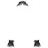 Bad Kitty - 4-teiliges Bondage-Set mit Rüschen - Schwarz