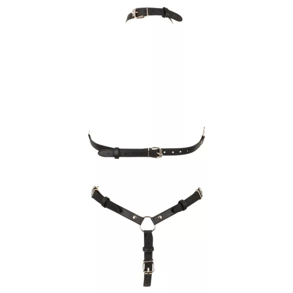 Bad Kitty - Body mit offenen Cups und Trägern (schwarz) - S-L