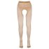 Cottelli - Gestreifte erotische Strümpfe (Natur)