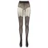 Cottelli - gemusterte, offene Strumpfhose (schwarz)