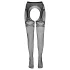 Cottelli - Offene Netzstrumpfhose mit doppeltem Effekt (schwarz) - L/XL