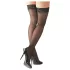Cottelli - Schwarze Halterlose - mit Streifen - 3/M-L