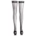 Cottelli - Schwarze Halterlose - mit Streifen - 4/L