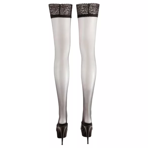 Cottelli - Satinierte Halterlose Strümpfe (Schwarz)