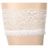 Cottelli - Satin Halterlose Strümpfe (weiß)