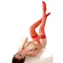 Cottelli - Satinierte Strümpfe (rot) - 3/M-L