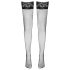 Cottelli - Schwarze Netz-Overknees mit Spitze - 3