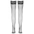 Cottelli - Schwarze Netz-Overknees mit Spitze - 7