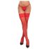 Cottelli - Spitzestrümpfe mit Blumenmuster (rot) - 3/M-L